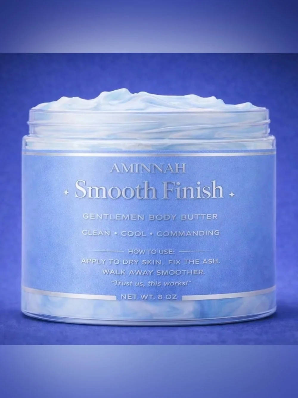 Aminnah Smooth Finish Gentlemen Whipped Body Butter